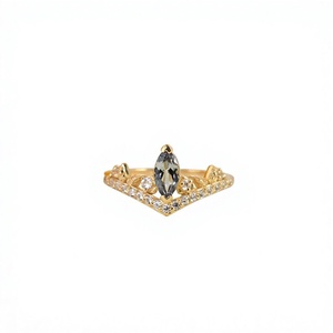 Anillo de Tanzanita Natural Rara con Plata de Ley 925 y Oro Sólido, Joyería Fina, Proveedor Mayorista OEM ODM - Product Image 1