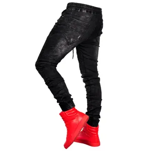 Quần Jeans Ôm Sát Cho Nam, Quần Chạy Bộ Dáng Ôm Phong Cách Hip Hop Thời Trang Mới Có Cổ