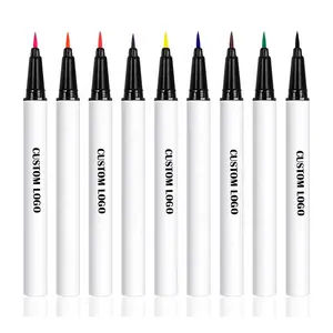 闪光眼线胶批发防水眼线自有品牌彩色液体闪光眼线笔用于眼妆