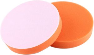 NOVISON Y-261027-22 Tampon éponge de polissage circulaire orange de 3 pouces pour lustrage automobile et detailing de véhicules - Product Image 4