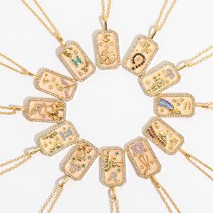 <span class=keywords><strong>Collana</strong></span> <span class=keywords><strong>con</strong></span> Ciondolo Placcato Oro per Donna Catena per Maglione Gioielli Regalo <span class=keywords><strong>Collana</strong></span> <span class=keywords><strong>Segno</strong></span> <span class=keywords><strong>Zodiacale</strong></span> - Product Image 2