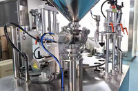 Machine de remplissage et de scellage électrique automatique pour produits cosmétiques, colle, peinture, dentifrice, bouteilles en plastique, emballage d'aliments et d'onguents, 220V, garantie 1 an