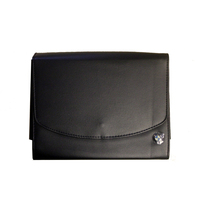 Étui de rangement pour documents de voiture en cuir PU tendance avec fermeture à rabat pour rangement automobile