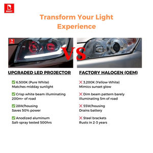 Ensamblaje de Faro LED para Toyota RAV4 2009-2012 con Luz Diurna, Señal de Giro Secuencial, Proyector Bi-LED, Haz de Luz Alta/Baja, Estilo Deportivo - Product Image 4