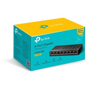 Venta caliente <span class=keywords><strong>TP</strong></span>-<span class=keywords><strong>Link</strong></span> LS1008G 8-Port Desktop Plug Play Fanless Energy Efficient Home Use VPN Firewall - Product Image 1