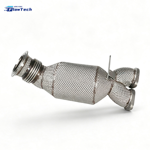 Downpipe de alto rendimiento para BMW E92 335i N55 3.0T con escudo térmico, soldado con TIG, ajuste directo, pieza de escape con filtro de 200 celdas Euro 5 - Product Image 3