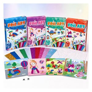 Kit de Bricolage Dinosaure Personnalisé avec Autocollants Métalliques Scéniques, Jeu de Coloriage Préhistorique, Cadeau Éducatif pour Enfants Scolaires - Product Image 1