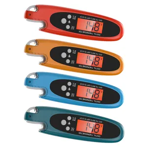 Termometer Memasak BBQ Tanpa Kabel Tampilan Digital Termometer Daging Ayam Luar Ruangan Termometer Daging Digital
