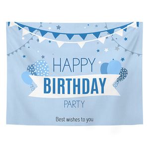 <span class=keywords><strong>Tapiz</strong></span> Personalizado al por Mayor para Decoración de Fiestas de Cumpleaños, Pancarta de Cumpleaños, Fondo Grande para Niños y Niñas, Interior y Exterior - Product Image 2