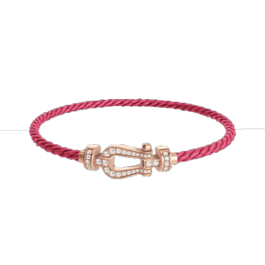 Elegant <b>Horseshoe</b> Charm <b>Bracelets</b>-Rose Gold Plated Sterling Silver Heart Cut Channel Set Zircon Freshwater Pearl Third Party - Product Image 6