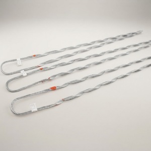 Pince de tension en alliage d'aluminium de type cale Adss pour câble à fibres optiques <span class=keywords><strong>a</strong></span>érien, kit de fixation pour montage sur <span class=keywords><strong>poteau</strong></span> - Product Image 1