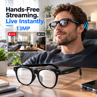 GlHealth 2026 Dernières Lunettes Intelligentes 13MP RTOS Linux Photo 4K Stabilisation 6 Axes Assistant IA 90 Langues Étanche IP44 WeChat