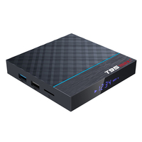 Boîtier TV T95 Max plus, android 9.0, S905X3, 4 go/64 go, 10 pcs, décodeur connecté 4k/hd 1080p, avec wifi 2.4/5G