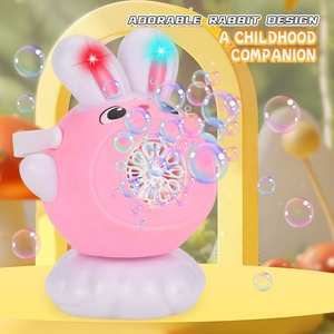 Machine à bulles automatique en forme de dessin animé, jouet pour enfants, 10 trous, souffleur de bulles électrique, <span class=keywords><strong>jeu</strong></span> de bulles d'été avec lumières - Product Image 3