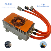 Chargeur de batterie embarqué (OBC) noir pour voiturette de golf Club Car 48V 30A 108V 13A avec prise Anderson