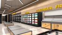 Solution de planification et d'équipement de supermarché 3D pour des projets complets de magasins de détail