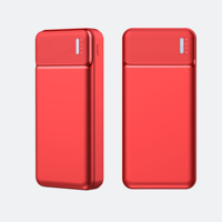 Meilleures ventes Dropshipping – Mini batterie externe portable ultra-fine avec affichage LED, logo personnalisé, 20000 mAh, micro USB, idéale pour promotion