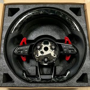 Volant en fibre de carbone véritable pour <span class=keywords><strong>Audi</strong></span> A6 S6 RS6 A7 C8 R8 B8 B9 Q7 S7 RS7 A8 S8 RS Sportback <span class=keywords><strong>S</strong></span>-<span class=keywords><strong>Line</strong></span> - Vente en gros - Product Image 6