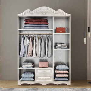 Armadio <span class=keywords><strong>in</strong></span> mdf dal design semplice con membrana <span class=keywords><strong>in</strong></span> <span class=keywords><strong>PVC</strong></span> personalizzazione a 3 ante armadio pieghevole <span class=keywords><strong>in</strong></span> plastica con cassetti e specchi - Product Image 5