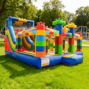 Commercial Inflatable Obstacle Course with <b>Slide</b> <b>Indoor</b> Outdoor Kids Bounce House Playground - Product Image 4