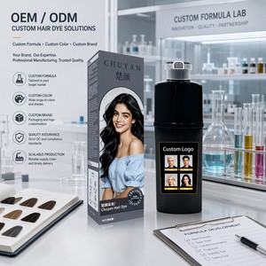 ครีมย้อมผมแบบ OEM แบรนด์ส่วนตัว หัวปั๊มแบบสองหัว รับผลิตโลโก้ตามสั่ง โรงงานผลิตครีมเปลี่ยนสีผม - Product Image 1