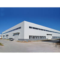 Structure en acier préfabriquée modulaire personnalisée, design moderne, utilisation industrielle, atelier en acier préfabriqué, aluminium