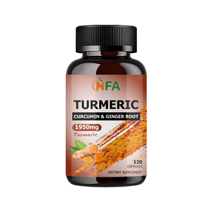 Private Label Turmeric Curcumin Ginger Root Capsules with Turmeric Root Enhance Joint Mobility Support Healthy Aging Capsules - Product Image 1