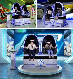 Earn Money Rides Racing Shooting Simulator 2 Player 9D Virtual Reality VR Egg Chair Cinema For VR Park Shopping Mall