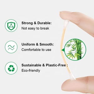 <span class=keywords><strong>Cotons</strong></span>-<span class=keywords><strong>tiges</strong></span> écologiques |   Bâtonnets de <span class=keywords><strong>coton</strong></span> hypoallergéniques sans peluches pour le maquillage, le nettoyage des oreilles et les soins pour bébés - Product Image 6