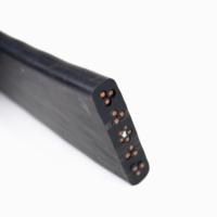 Câble d'ascenseur plat flexible en cuivre toronné LIBIN 10 AWG, enroulé, isolation élastique spéciale, fils électriques homologués 300V/500V