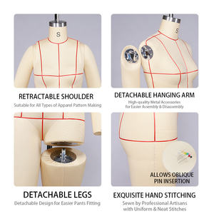 Manichino Femminile a Corpo Intero per Esame Modelli su Piattaforme di Abbigliamento Europee e Americane, Modello per Prova SHEIN <span class=keywords><strong>TEMU</strong></span> - Product Image 6