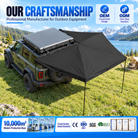 Auvent de voiture TopFire 2M 2.5M autoportant pour véhicule, tente latérale arrière 270 degrés imperméable pour camping