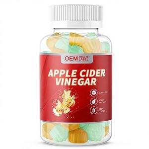 Gomitas de Vinagre de Sidra de Manzana, <span class=keywords><strong>Detox</strong></span>, Limpieza, Salud Digestiva, Antioxidante, 60 Unidades, Veganas, Aptas para Keto, Sin Gluten, Sin OMG - Product Image 1