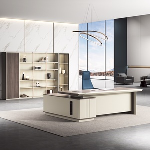 <span class=keywords><strong>Nouvelle</strong></span> table de bureau de direction de luxe au design moderne, ensemble de mobilier de bureau pour la maison, bureau de direction pour les directeurs adjoints, bureau du PDG - Product Image 2