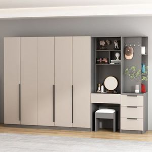 Armoire <span class=keywords><strong>de</strong></span> rangement moderne sur mesure avec portes coulissantes en bois massif, design pour la maison, meubles, placards, vêtements, <span class=keywords><strong>atelier</strong></span> - Product Image 4