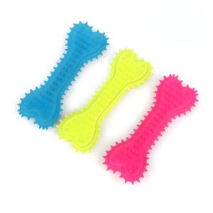 Divertente giocare Tpr a forma di osso spinato cucciolo osso dentizione di alta qualità gomma naturale cane giocattolo - Product Image 6