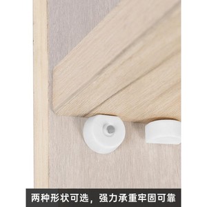 Support d'étagère en plastique blanc, design moderne et simple, pour armoire et placard - Product Image 4