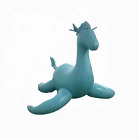 Bouée gonflable en PVC de haute qualité Dragon Rider, cadeau pour enfants pour le plaisir aquatique en extérieur