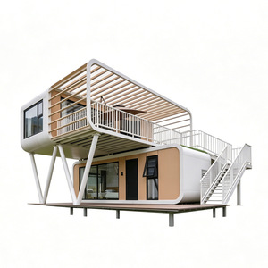 Casa Prefabricada Moderna de Panel Sándwich, Cabaña de Dos Pisos para Alojamiento en Hoteles, Proyecto de Camping al Aire Libre - Product Image 3