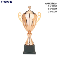 Coupe de trophée de musculation en métal antique de haute qualité ELOR, impression UV, médaille personnalisée, récompense pour les jeux sportifs, vente en gros d'usine
