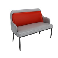 Muebles de Restaurante con Temática de Ciencia Ficción, Sofá Banqueta Personalizado con Respaldo Alto y Juego de Mesa con Pedestal para Bistro o Discoteca Moderna