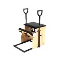 Kursi Pilates FEIFANHONGYU dengan Rangka Kayu, Pegas Pedal Terpisah, Pegangan yang Dapat Disesuaikan, Peralatan Pilates untuk Rumah, Studio, dan Gym