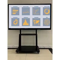 Tableau d'écriture de tableau blanc numérique à écran tactile LCD interactif intelligent pour salle de classe/école/bureau