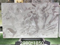 Quartzite blanche Fendy naturelle Douvres marbre blanc Livre Match Dalle Picasso Marbre Plancher Panneau Mural Table Top Meubles Pierre
