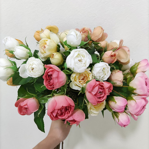 Hoa hồng giả cao cấp 7 bông, chạm như thật, dùng trang trí đám cưới, hoa hồng nhân tạo, hoa chạm như thật, bán buôn - Product Image 4