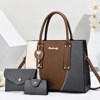 Ensemble de 3 sacs pour femmes : grand sac fourre-tout, sac bandoulière et porte-cartes, sac de travail