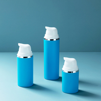 Botol pompa Losion busa plastik kosong, botol kosmetik perawatan kulit wajah tanpa udara 15 30 50ml dengan pompa Losion