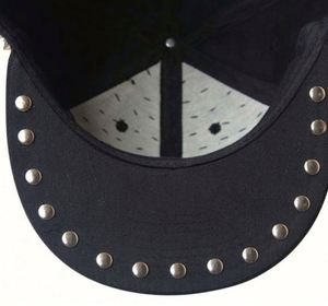 Casquette de baseball unisexe style Punk Rock Hip Hop avec rivets et clous argentés, motif hérisson - Product Image 4