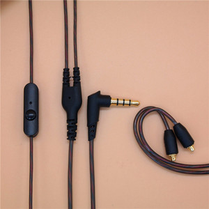 Cable de repuesto para auriculares Shure Se215 315 425 535 846 Ue900 con micrófono, cable de audio de nailon - Product Image 4