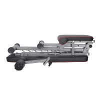 Banc de musculation multifonctionnel Haltère d'entraînement à domicile pour tout le corps Banc de musculation pliable en acier